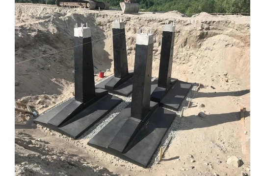 Установка столбов ЛЭП