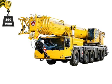 Автокрана LIEBHERR LTM 1160-5.2 с гуськом