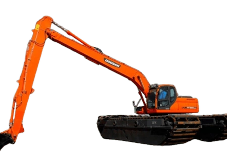 Аренда экскаватора Doosan DX225LCA SLR плавающий  (амфибия)