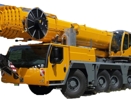 Аренда автокрана Liebherr 60 тонн с гуськом