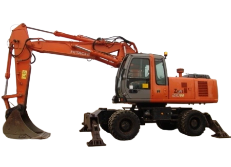 Аренда колесного экскаватора Hitachi 210