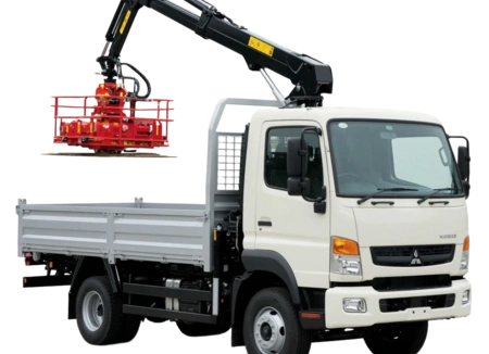 Аренда манипулятора Mitsubishi с КМУ Fukurawa Unic 374 8 тонн