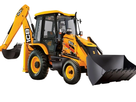Аренда экскаватора-погрузчика JCB вилы, узкий ковш