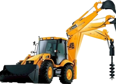 Аренда экскаватора-погрузчика JCB 3CX, с гидромолотом, узкий ковш